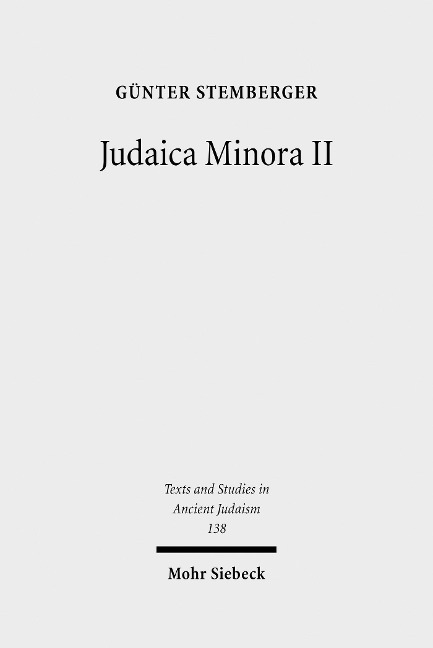 Judaica Minora - Günter Stemberger
