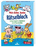 Cover-Bild zum Titel 'Mein dicker, bunter Rätselblock' von 'Charlotte Wagner'