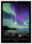 Cover-Bild zum Titel 'Polarlichtkalender (Wandkalender 2026 DIN A2 hoch), CALVENDO Monatskalender' von 'Sebastian Worm'