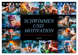 Cover-Bild zum Titel 'Schwimmen und Motivation (Tischkalender 2026 DIN A5 quer), CALVENDO Monatskalender' von 'Dirk Meutzner'