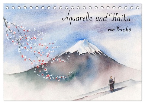 Aquarelle und Haiku von Basho (Tischkalender 2024 DIN A5 quer), CALVENDO Monatskalender - Jitka Krause