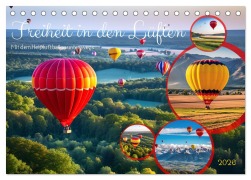 Cover-Bild zum Titel 'Freiheit in den Lüften . Mit dem Heißluftballon unterwegs (Tischkalender 2026 DIN A5 quer), CALVENDO Monatskalender' von 'Martina Marten'