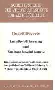 Cover-Bild zum Titel 'Landbevölkerung und Nationalsozialismus' von 'Rudolf Heberle'