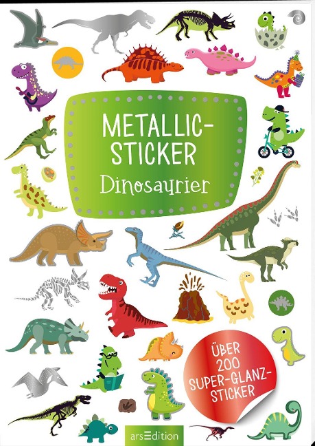 Metallic-Sticker - Dinosaurier - 
