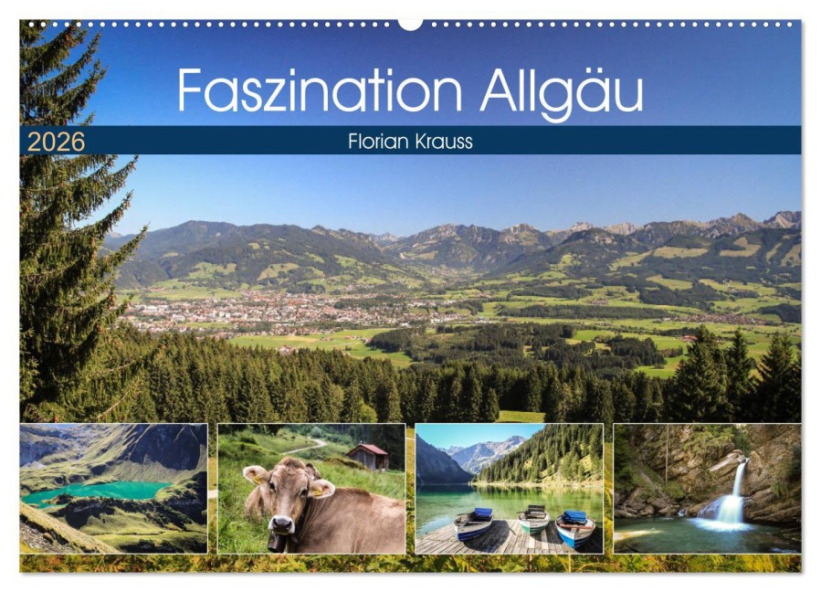 Faszination Allgäu (Wandkalender 2026 DIN A2 quer), CALVENDO Monatskalender - Florian Krauss