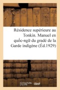 Cover-Bild zum Titel 'Résidence supérieure au Tonkin' von 'Collectif'