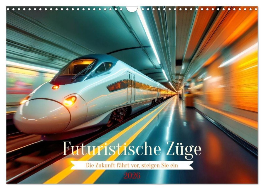 Futuristische Züge (Wandkalender 2026 DIN A3 quer), CALVENDO Monatskalender - Torsten Irmer