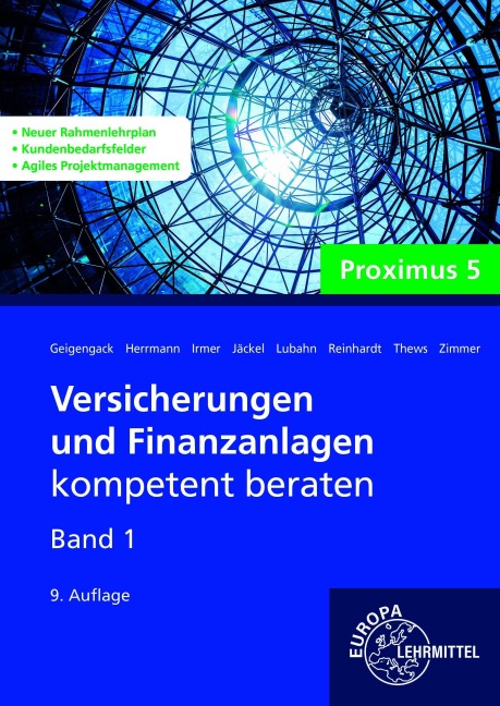 Versicherungen und Finanzanlagen Band 1 - Proximus 5 - Michael Lubahn, Wolfgang Irmer, Marco Ritter, Frederik Reinhardt, Uwe Thews