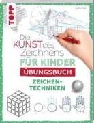 Cover-Bild zum Titel 'Die Kunst des Zeichnens für Kinder Übungsbuch - Zeichentechniken' von 'Gecko Keck'