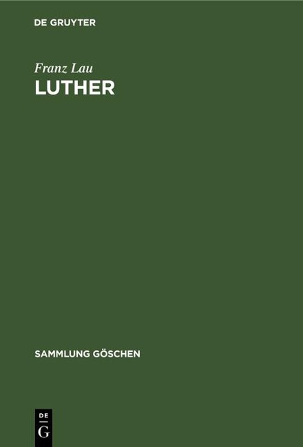 Luther - Franz Lau