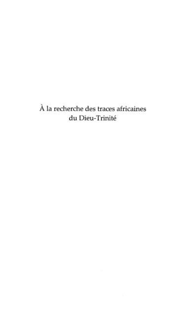 a la recherche des traces africaines du - Sagadou Jean-Paul