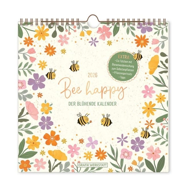 Botanic-Kalender 2026 Bee happy - 