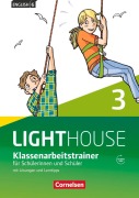 Cover-Bild zum Titel 'English G LIGHTHOUSE 03: 7. Schuljahr. Klassenarbeitstrainer mit Lösungen und Audios Online' von 'Bärbel Schweitzer'