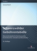 Schwarzwälder Gebührentabelle - Georg Patzelt, Joachim Volpert