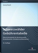 Cover-Bild zum Titel 'Schwarzwälder Gebührentabelle' von 'Georg Patzelt, Joachim Volpert'