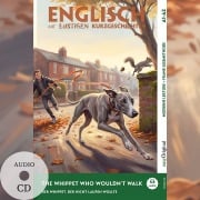 Cover-Bild zum Titel 'The Whippet Who Wouldn't Walk (+ Audio-CD) - Englisch lernen mit lustigen Kurzgeschichten (A1-A2)' von 'Emily Carroway'