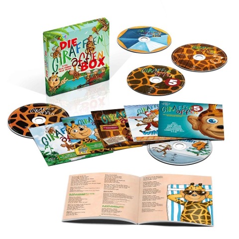 Die Giraffenaffen Box-5 CDs mit Songs und Texten - 