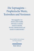 Cover-Bild zum Titel 'Die Septuaginta - Prophetische Worte, Textwelten und Versionen' von ''