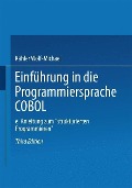 Cover-Bild zum Titel 'Einführung in die Programmiersprache COBOL' von 'Kähler Wolf-Michael'