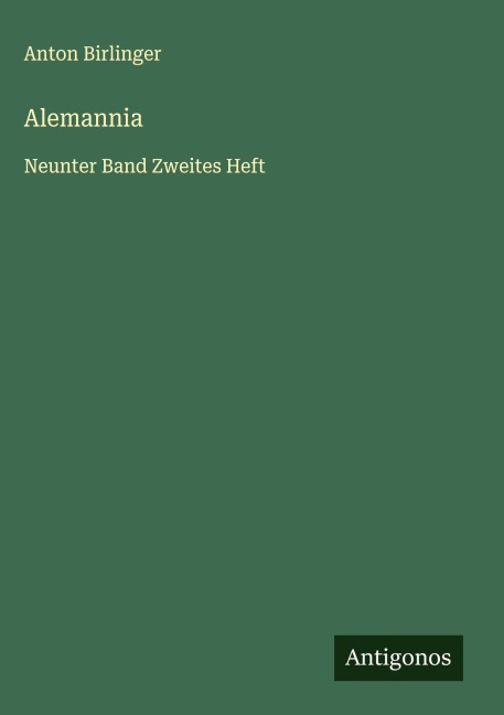 Alemannia - Anton Birlinger