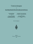 Cover-Bild zum Titel 'Untersuchungen an durchlaufenden Eisenbetonkonstruktionen' von 'H. Scheit, Na Scheit, Na Probst'