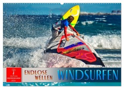 Cover-Bild zum Titel 'Windsurfen - endlose Wellen (Wandkalender 2026 DIN A2 quer), CALVENDO Monatskalender' von 'Peter Roder'