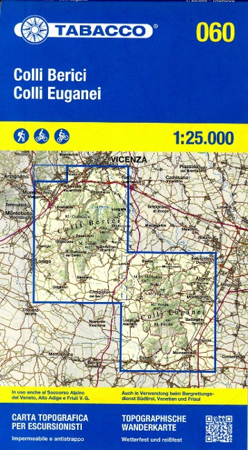 Tabacco Wandern Colli Euganei Colli Berici 1:25000 - 