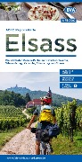 ADFC-Regionalkarte Elsass, 1:75.000, mit Tagestourenvorschlägen, reiß- und wetterfest, E-Bike-geeignet, GPS-Tracks Download - 