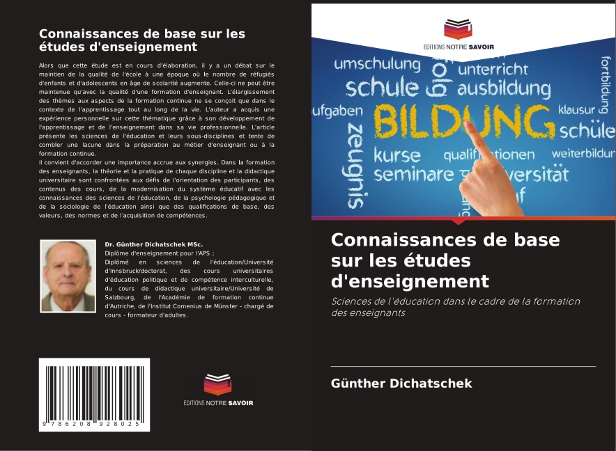 Connaissances de base sur les études d'enseignement - Günther Dichatschek