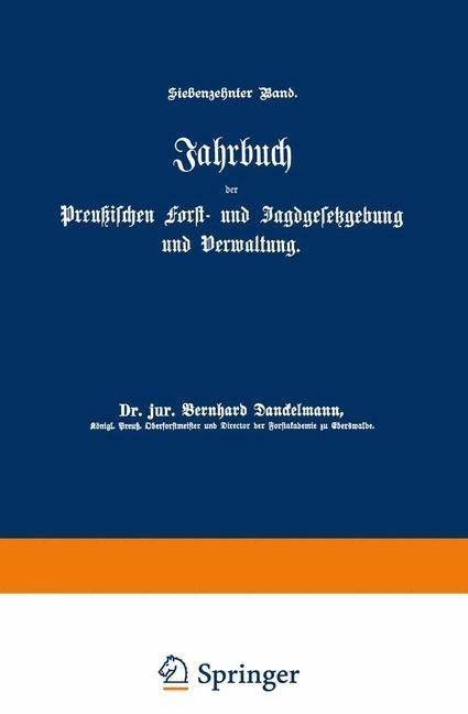 Jahrbuch der Preußischen Forst- und Jagdgesetzgebung und Verwaltung - O. Mundt