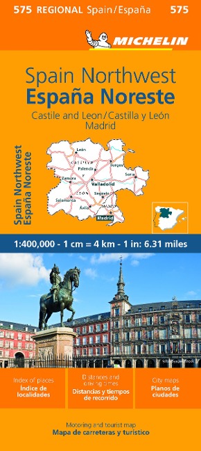 Spain Northwest - Castilla y - León Madrid Regional Map 575 - 