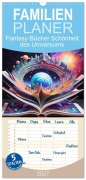 Cover-Bild zum Titel 'Familienplaner 2027 - Fantasy-Bücher Schönheit des Universums mit 5 Spalten (Wandkalender, 21 x 45 cm) CALVENDO' von 'Dusanka Djeric'