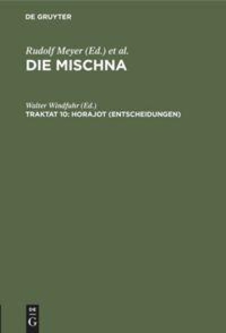 Horajot (Entscheidungen) - 