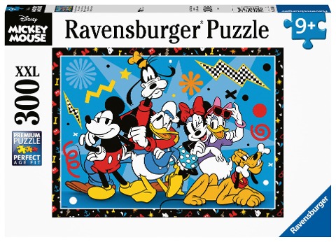 Ravensburger Kinderpuzzle 13386 - Mickey und seine Freunde - 300 Teile XXL Disney Puzzle für Kinder ab 9 Jahren - 