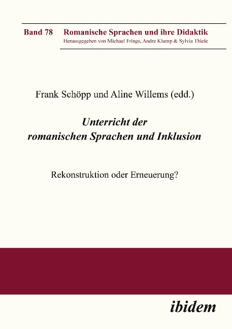 Unterricht der romanischen Sprachen und Inklusion - Frank Willems Schöpp