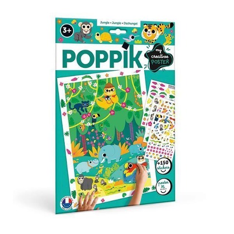 POPPIK - Kreativ Poster & Sticker Dschungel - 