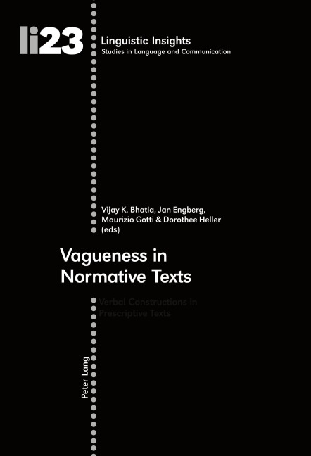Vagueness in Normative Texts - 