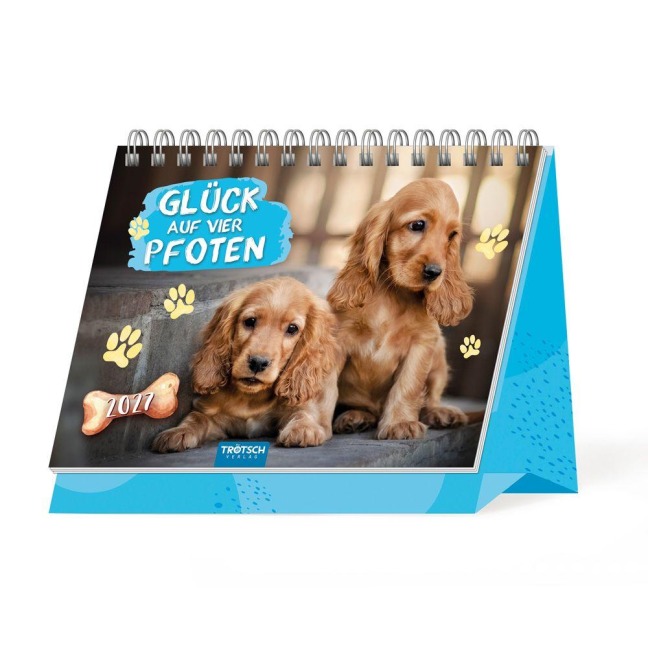 TRÖTSCH - Aufstellkalender Glück auf vier Pfoten 2027 - 