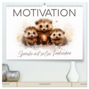 Cover-Bild zum Titel 'MOTIVATION Sprüche mit süßen Tierkindern (hochwertiger Premium Wandkalender 2026 DIN A2 quer), Kunstdruck in Hochglanz' von 'Melanie Viola'