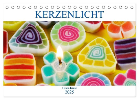 Kerzenlicht (Tischkalender 2025 DIN A5 quer), CALVENDO Monatskalender - Gisela Kruse