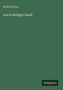 Cover-Bild zum Titel 'Aus'm heiligen Landl' von 'Rudolf Greinz'