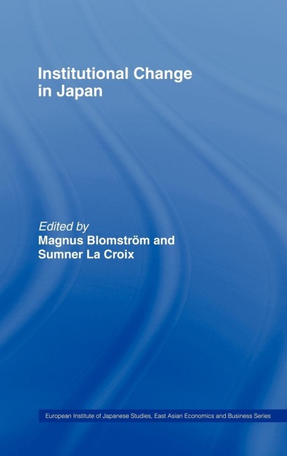 Institutional Change in Japan - 