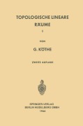 Cover-Bild zum Titel 'Topologische Lineare Räume I' von 'Gottfried Köthe'