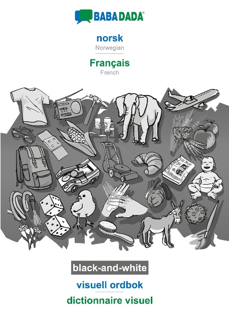 BABADADA black-and-white, norsk - Français, visuell ordbok - dictionnaire visuel - Babadada Gmbh