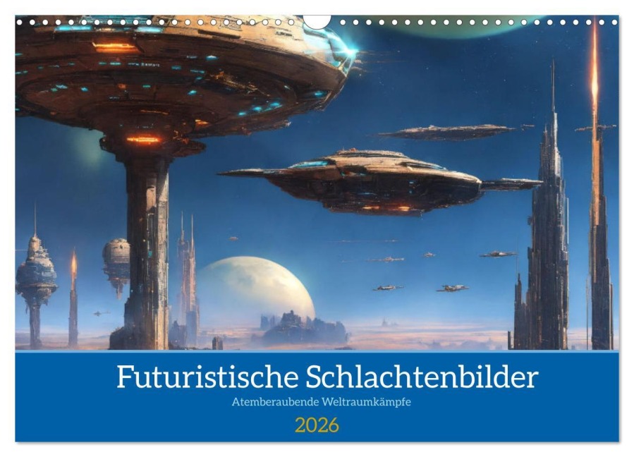Futuristische Weltraumschlachten (Wandkalender 2026 DIN A3 quer), CALVENDO Monatskalender - Franky Franky58