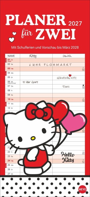 Hello Kitty Planer für zwei 2027 - 