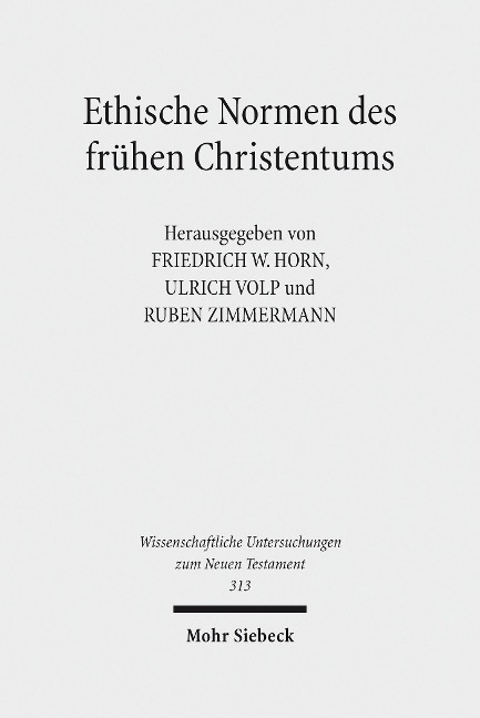 Ethische Normen des frühen Christentums - 