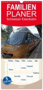 Cover-Bild zum Titel 'Familienplaner 2027 - Schweizer Eisenbahn mit 5 Spalten (Wandkalender, 21 x 45 cm) CALVENDO' von 'Rudolf J. Strutz'