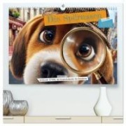 Cover-Bild zum Titel 'Die Spürnasen - 12 Hunde, 12 Fälle, der Kinderkalender für Detektive (hochwertiger Premium Wandkalender 2026 DIN A2 quer), Kunstdruck in Hochglanz' von 'Mb Fotografie'