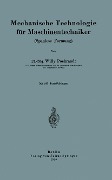 Cover-Bild zum Titel 'Mechanische Technologie für Maschinentechniker' von 'Willy Pockrandt'